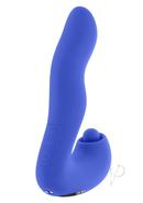 Tappity Tap Rechargeable Silicone Vibrator - Blue