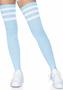 Leg Avenue Athlete Thigh Hi 3 Stripe Top - O/s - Light Blue