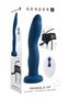Gender X Snuggle Up Rechargeable Silicone Dual Vibrating Strap-on With Remote Control - Blue/black